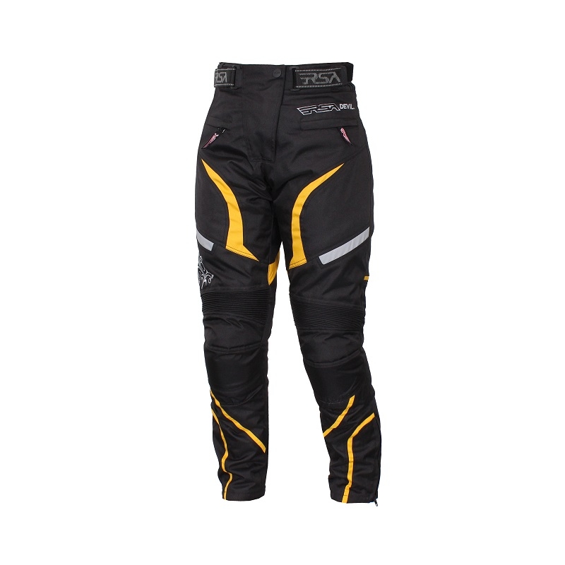 RSA Devil Women's Yellow Moto Pants Ausverkauf