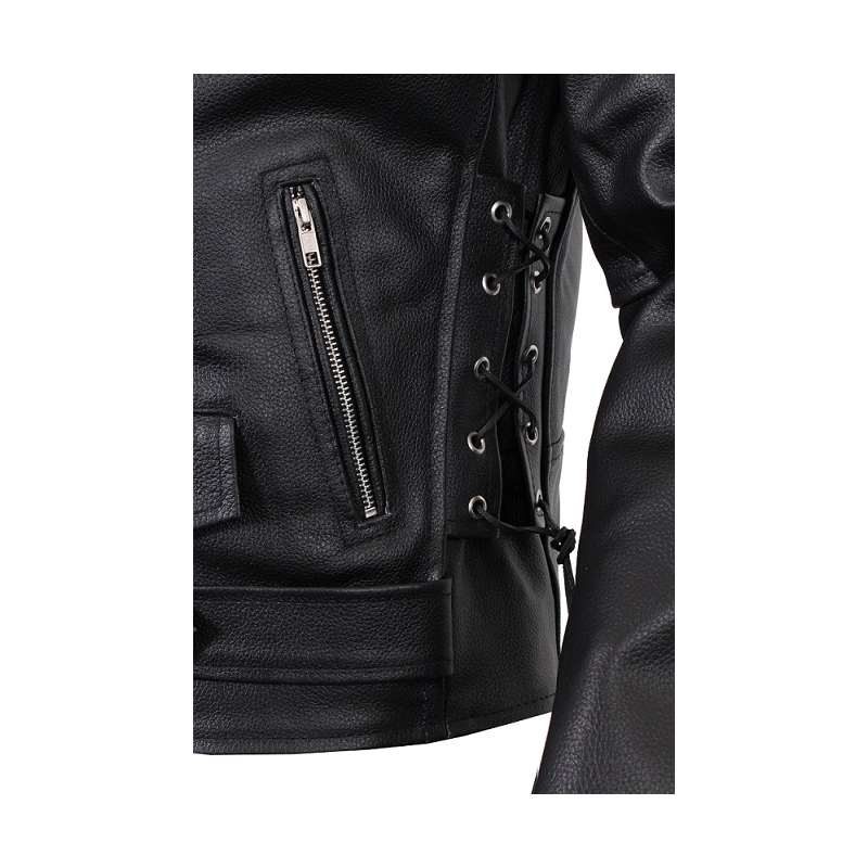 Crooked - RSA Leder-Motorradjacke Ausverkauf