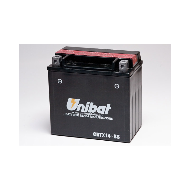 Wartungsfreie Batterie Unibat CBTX14-BS, 12V 12Ah