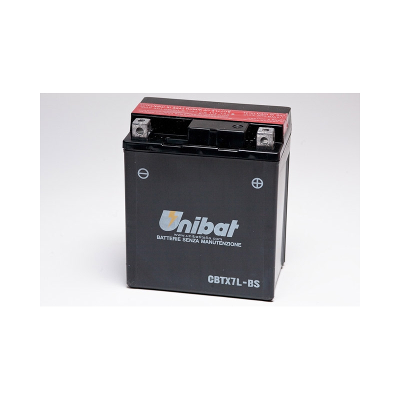 Wartungsfreie Batterie Unibat CBTX7L-BS, 12V 6Ah