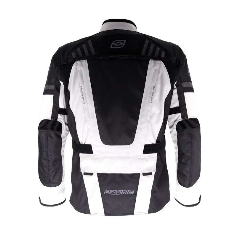 Motorradjacke Ozone Tiefgrau-schwarz Ausverkauf