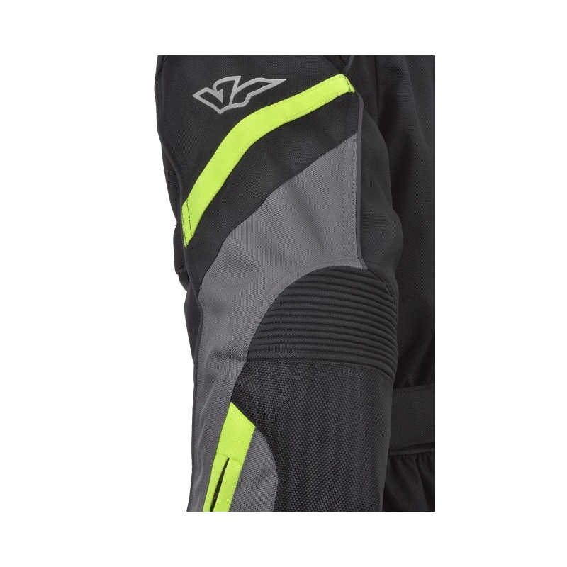 Moto-Jacke Ayrton Teressa schwarz-grau-gelb