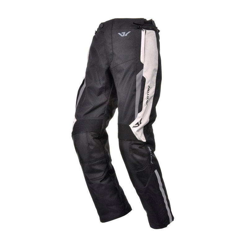 Ayrton Hunter schwarz und grau verkürzte Motorradhose Ausverkauf