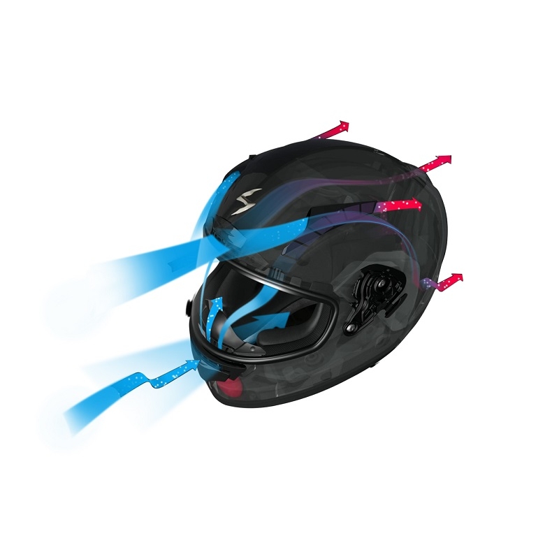 Integralhelm Scorpion EXO-2000 Ipsum schwarz und weiß Ausverkauf